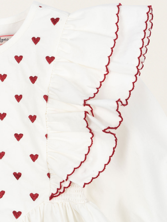 Sukienka z haftowanymi elementami Coeur AW25