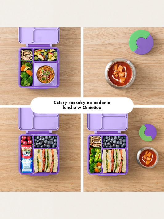 Lunchbox z przegródkami i termosem OmieBox