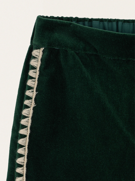 Eleganckie spodnie welurowe Rocky