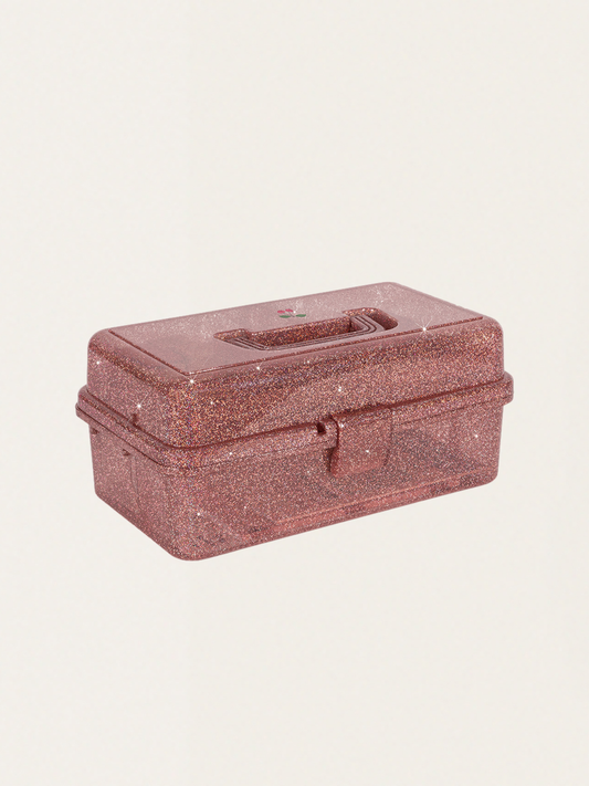 Zestaw art. plastycznych w kuferku Glitter Rose