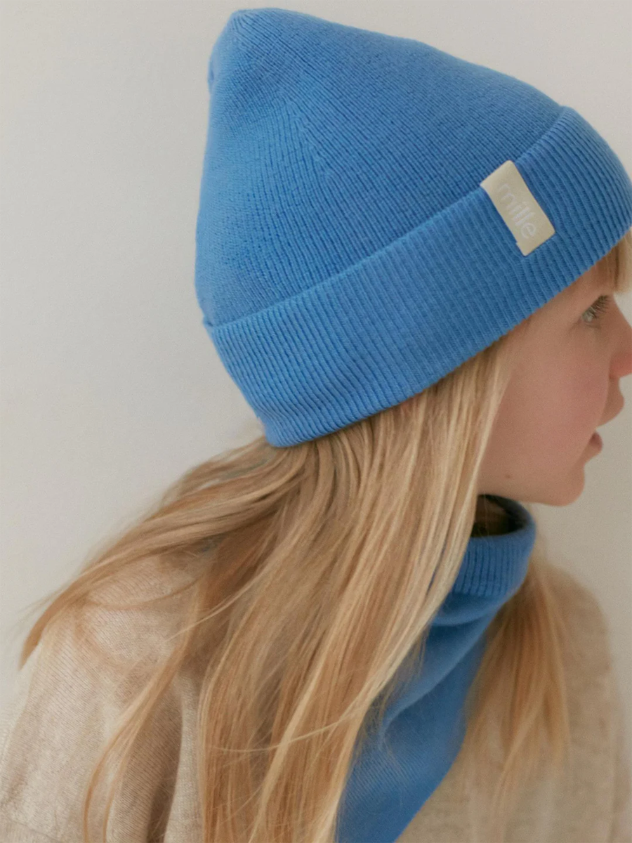 Czapka typu beanie z wełny merino 'Fine'