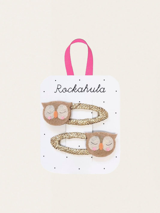 Spinki do włosów 2 szt. Sleepy Owl