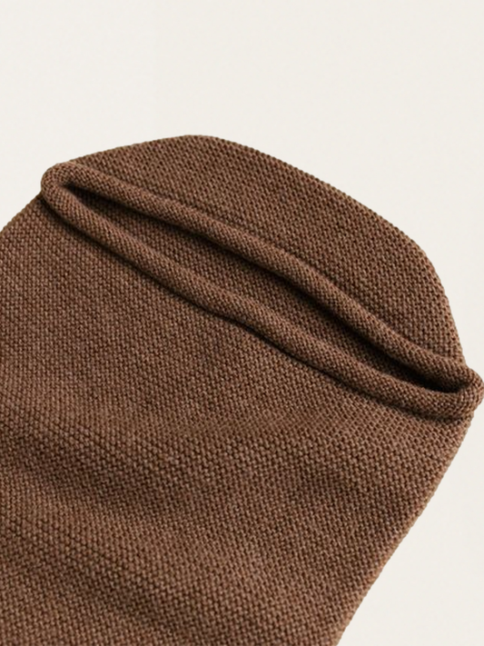 Kokon z wełny merino Mocha