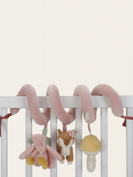 Spiralka aktywizująca do łóżeczka, wózka lub fotelika