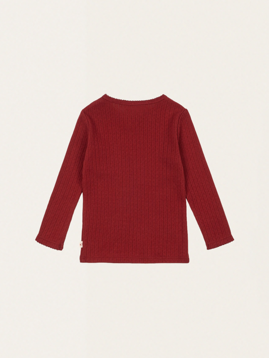Bawełniany long sleeve Minnie  Red Dahlia
