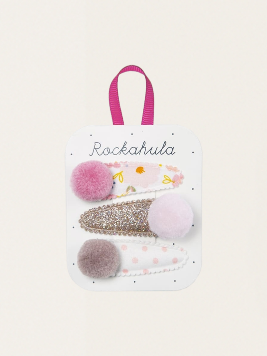 Spinki do włosów 3 szt. Bloom Pom Pom