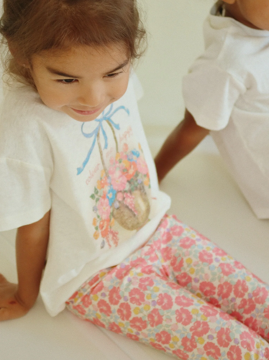 Bawełniany T-shirt z lnem Era Tee