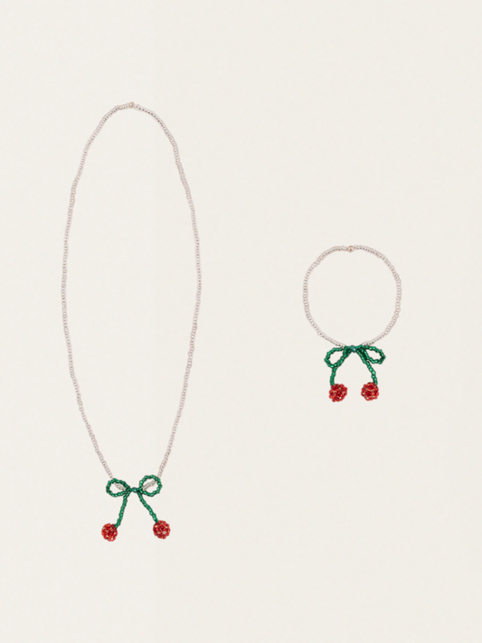 Zestaw biżuterii - naszynik + bransoletka Pearly