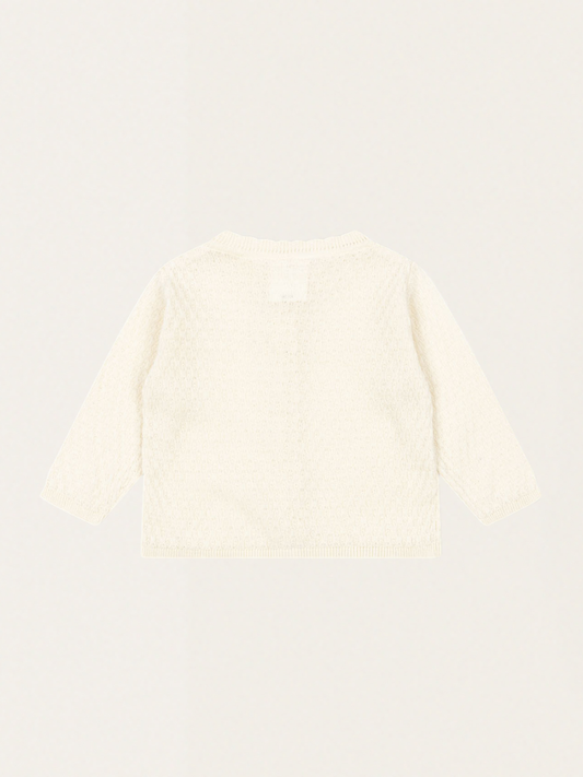 Bawełniany kardigan z dzianiny pointelle Venti