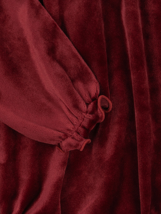 Welurowy rampers z ozdobnym kołnierzykiem Venola