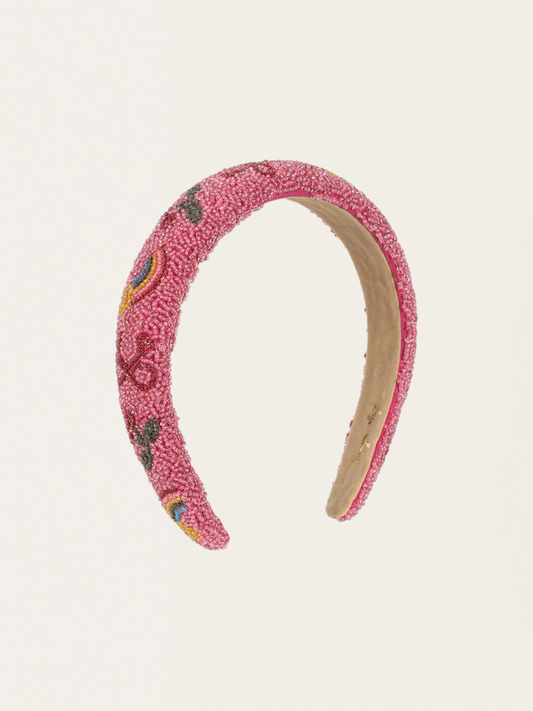 Szeroka opaska do włosów Bubblegum