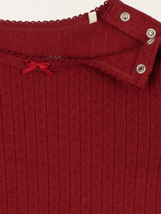 Bawełniany long sleeve Minnie  Red Dahlia