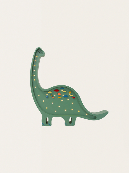 Lampka z litego drewna sosnowego - Dinozaur