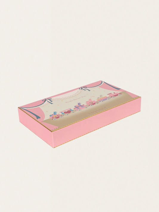 Drewniany pociąg magnetyczny z jednorożcami