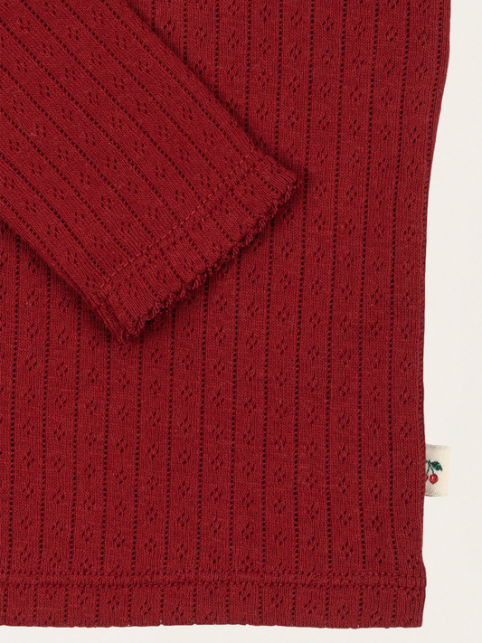 Bawełniany long sleeve Minnie  Red Dahlia