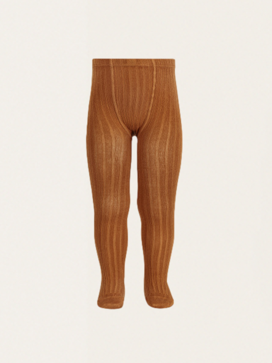 Prążkowane rajstopy basic