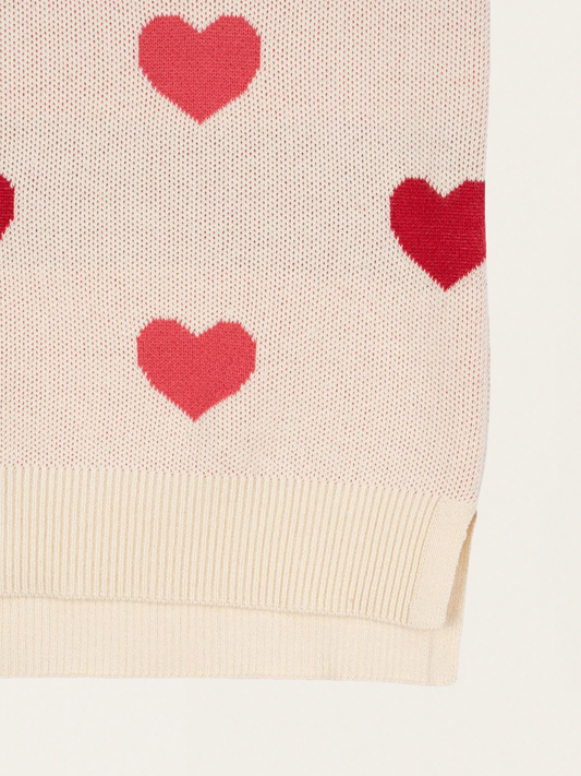 Dzianinowa sukienka Lapis Coeur Colore Duo Pink