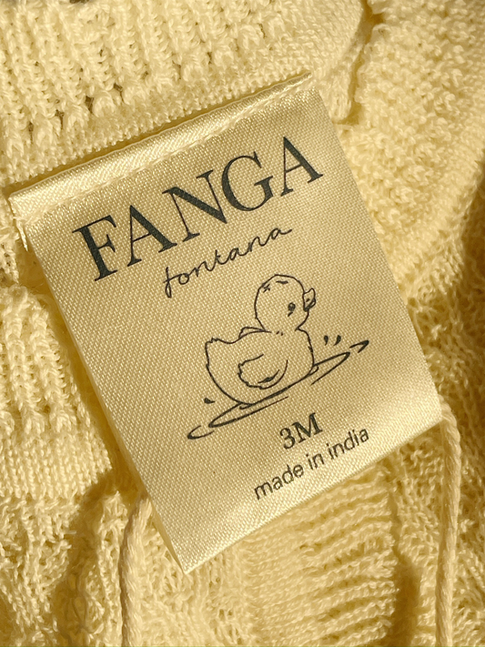 Bawełniany kardigan z dzianiny pointelle Venti