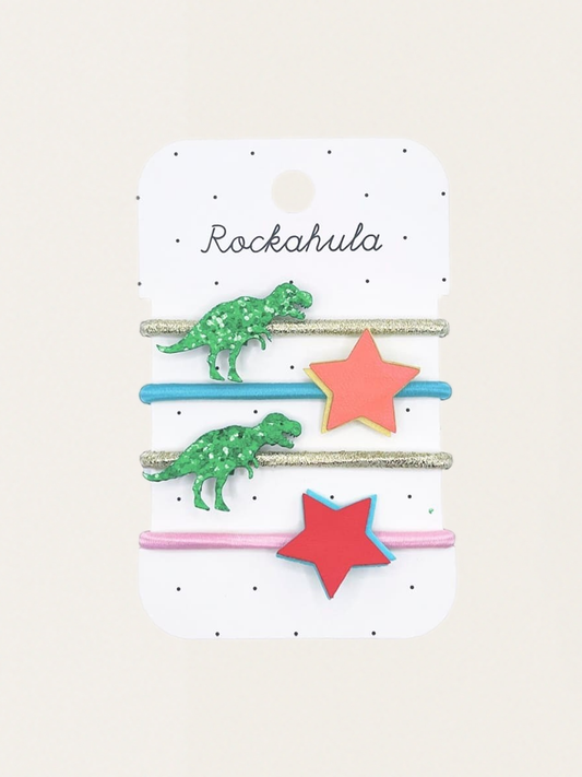 Gumki do włosów 4 szt. T-Rex