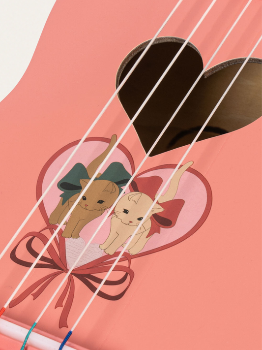 Drewniana gitara - ukulele Bow Kitty