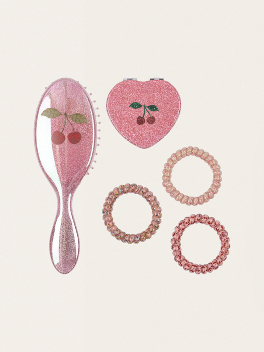 Zestaw akcesoriów do włosów w kosmetyczce