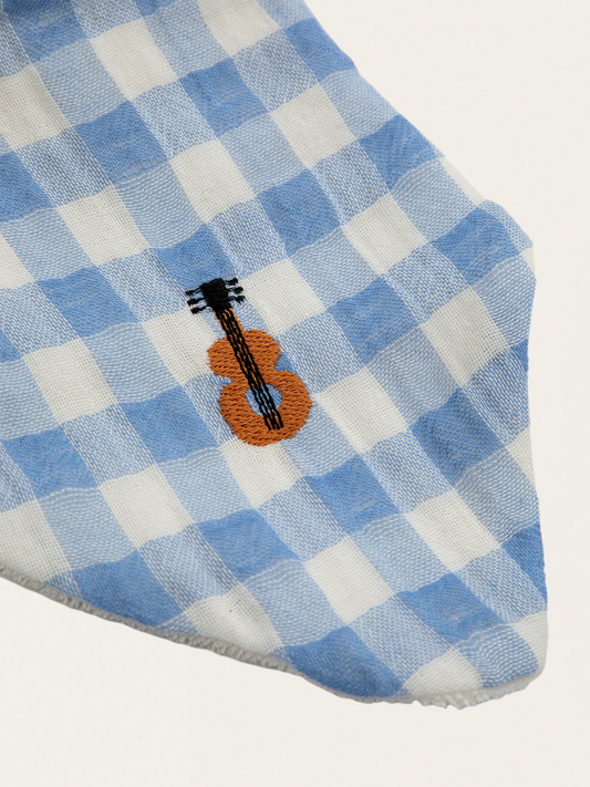 Zestaw niemowlęcy - śpioszki Acoustic Guitar overall + akcesoria Vichy