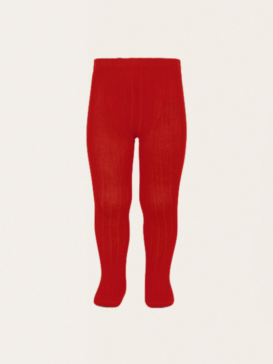 Prążkowane rajstopy basic