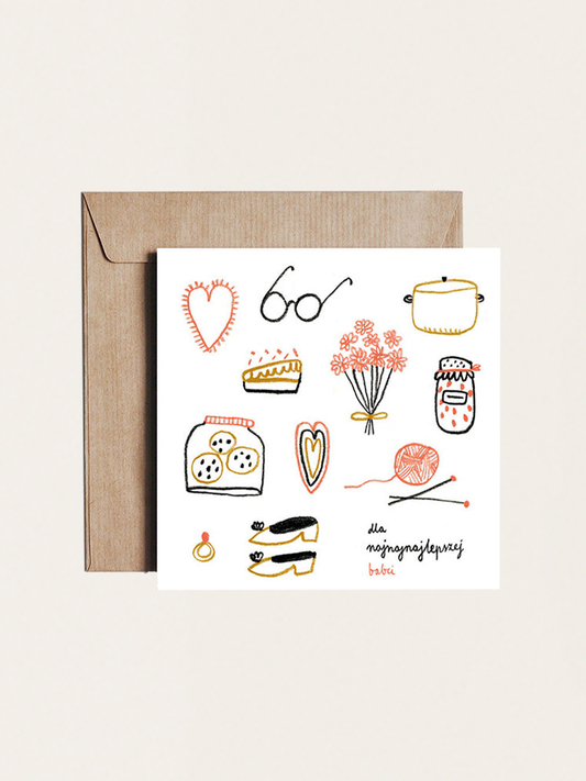 Kartka okolicznościowa - Dla Najnajlepszej Babci