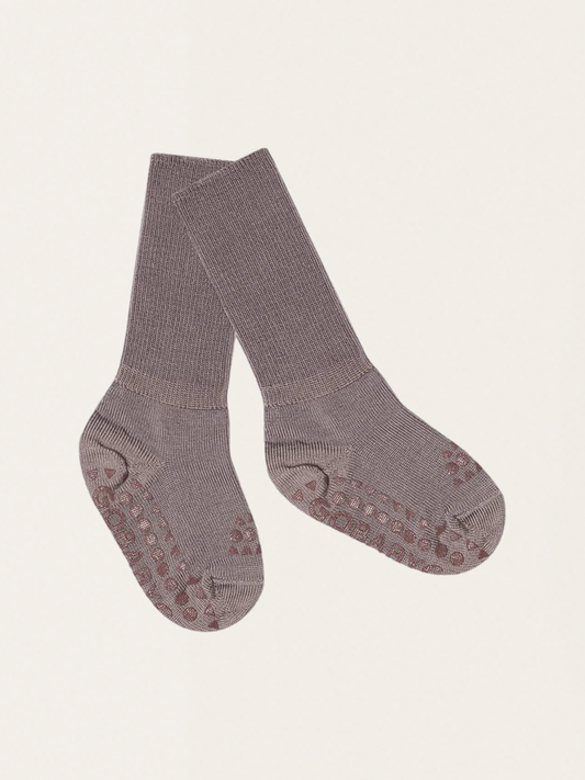 Antypoślizgowe skarpetki do raczkowania z wełny merino