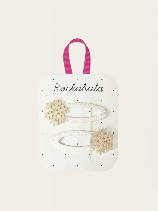 Spinki do włosów 2 szt. Shimmer Snowflake