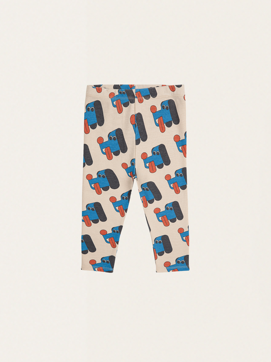 Bawełniane legginsy Baby Doggy Mate all over