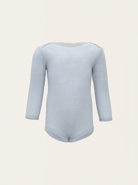 Body z wełny merino Alaska - Ice Blue