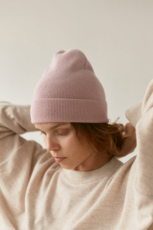 Czapka typu beanie z wełny merino 'Fine'