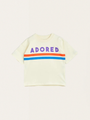 Bawełniana koszulka Adored Offwhite