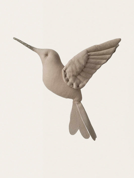 Lniana dekoracja - koliber