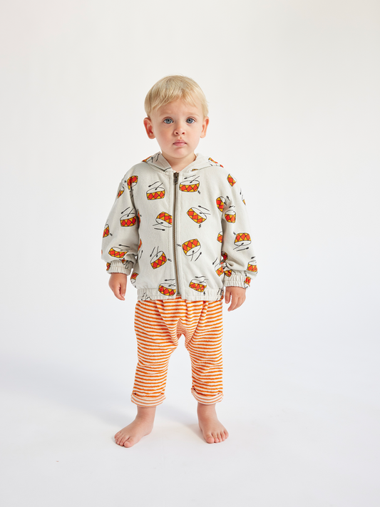 Rozpinana bluza z kapturem Baby Play the Drum