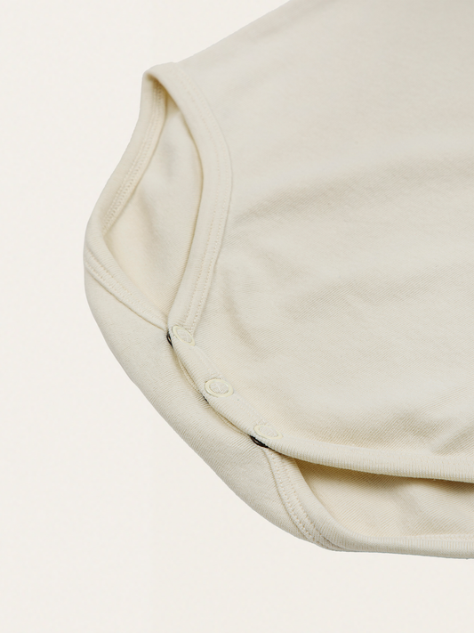 Bawełniane body z falbankowym kołnierzykiem Baby