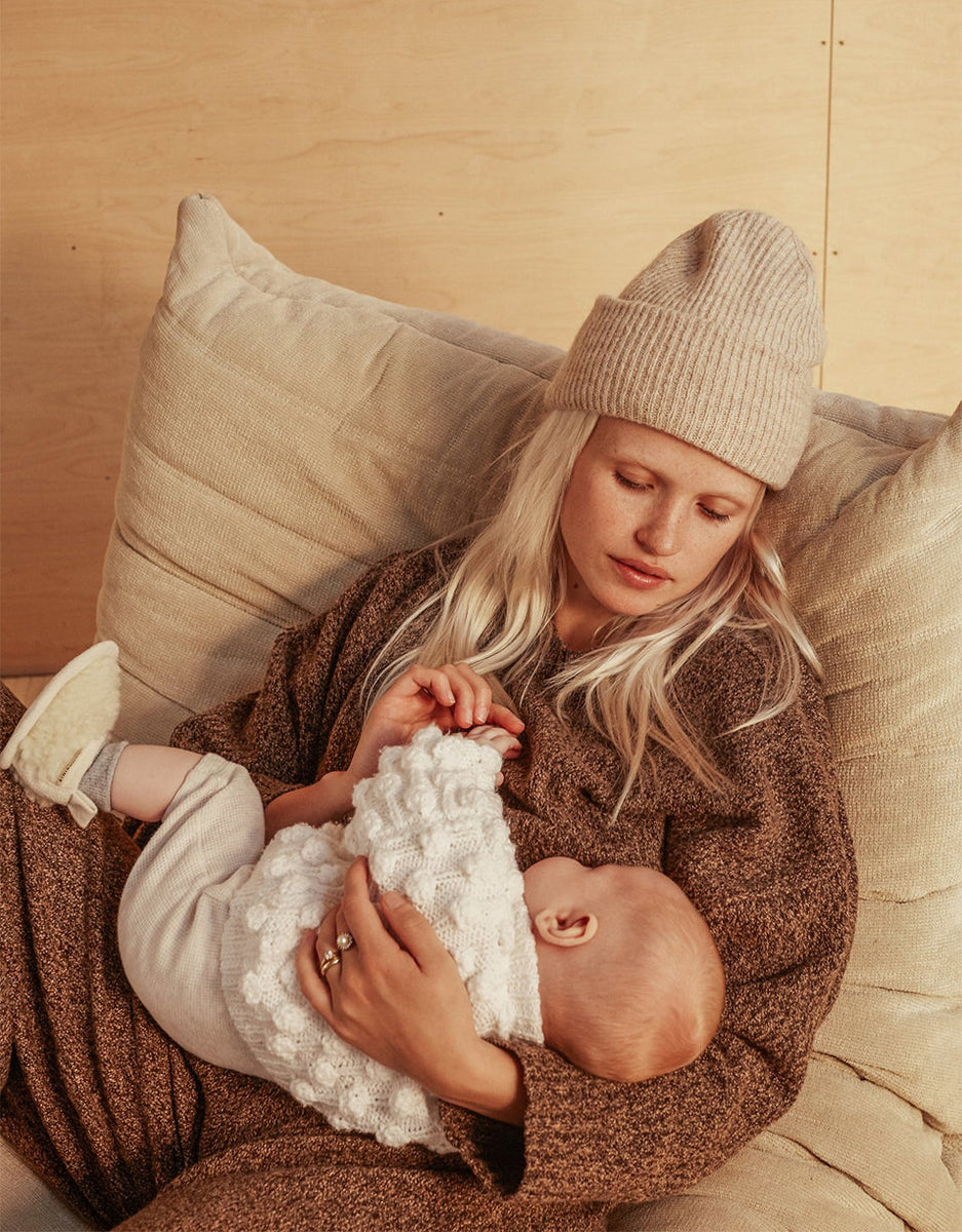 Kapcie dziecięce z wełny merino