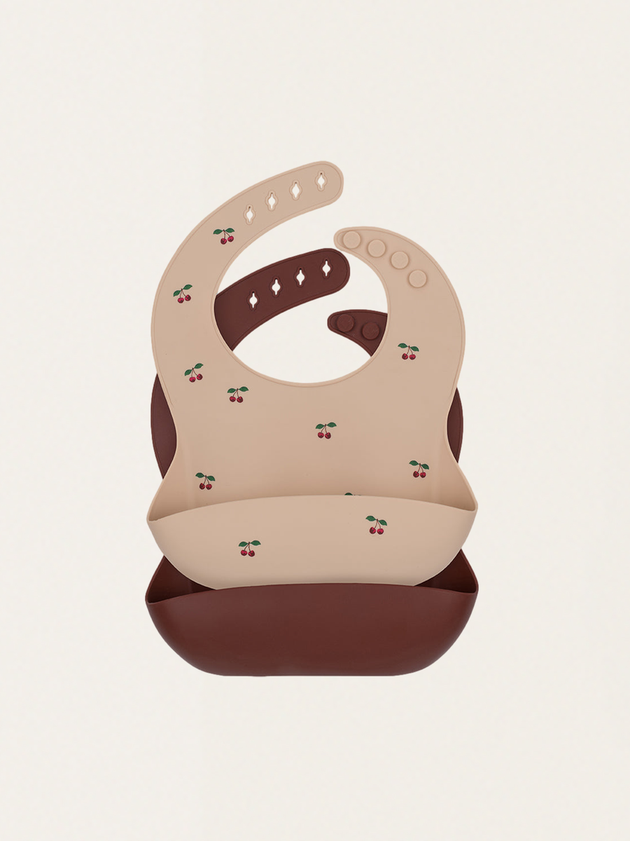 Zestaw dwóch silikonowych śliniaków