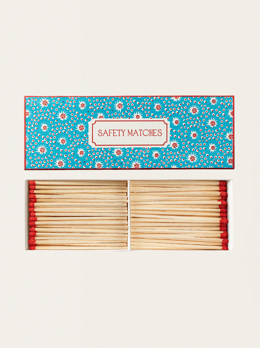 Zapałki w podwójnym eleganckim pudełku vintage - Fireworks Pattern