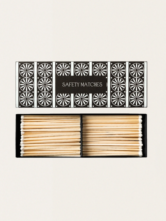 Zapałki w podwójnym eleganckim pudełku vintage - Etruscan Pattern