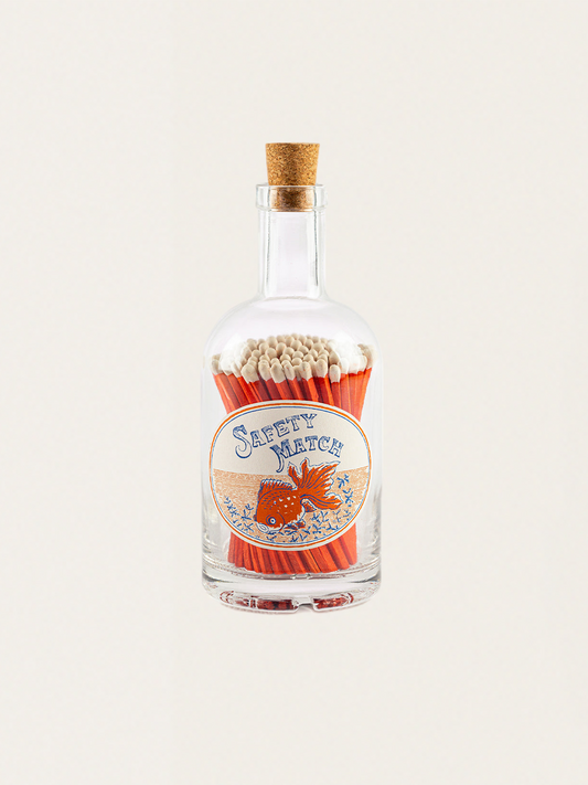Zapałki w szklanej butelce vintage The Goldfish