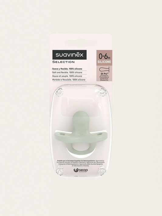 Silikonowy smoczek fizjologiczny SX Pro Green