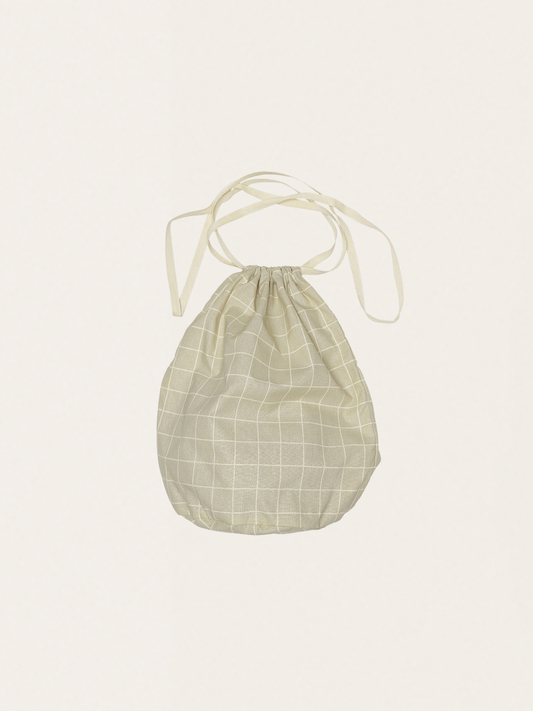 Bawełniany worek large Oyster Grey Check