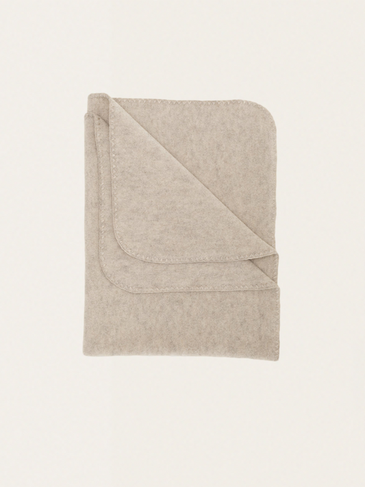 Warm merino wool blanket sand