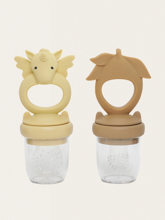 Silikonowy gryzak do podawania pokarmu - 2 szt.