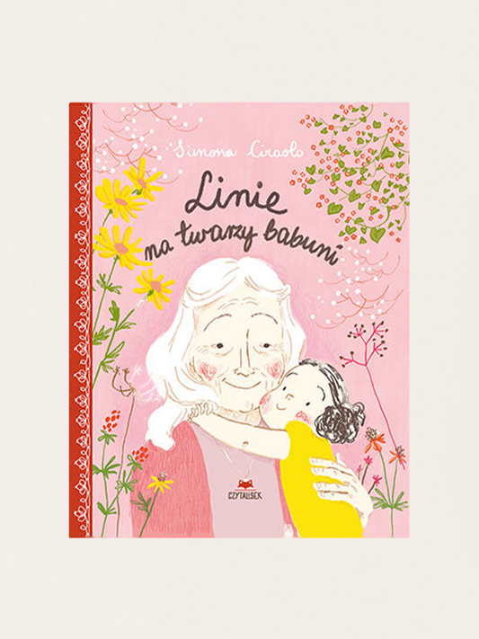 Linie na twarzy babuni