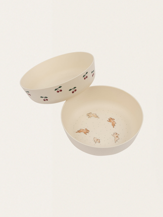 Zestaw dwóch misek z ekologicznego tworzywa