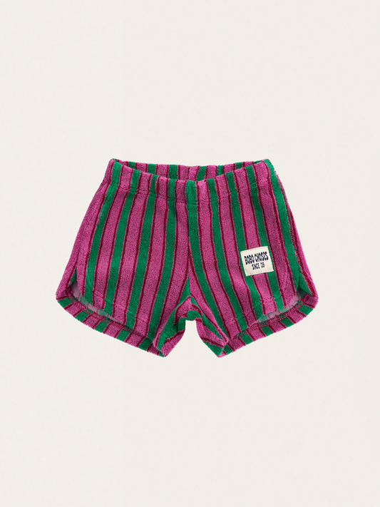 Krótkie spodenki Baby z miękkiej frotte Striped