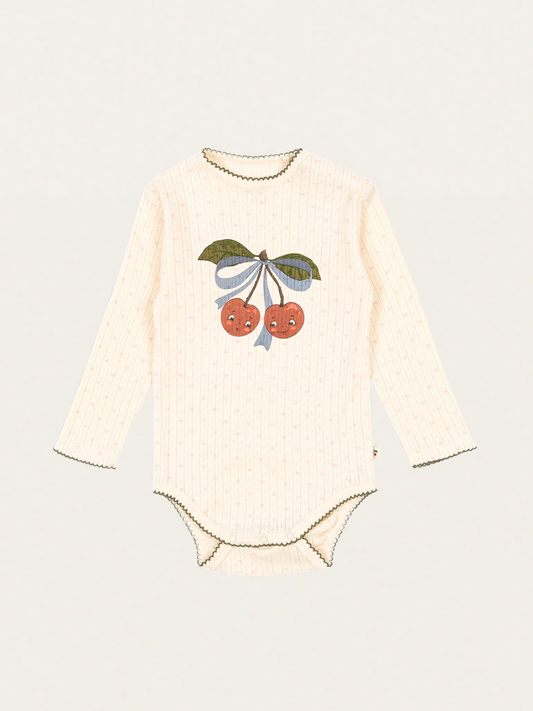 Bawełniane body z długim rękawem Minnie Minnie Coeur